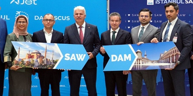 AJet, Sabiha Gökçen Havalimanı’ndan Şam Seferlerine Başladı